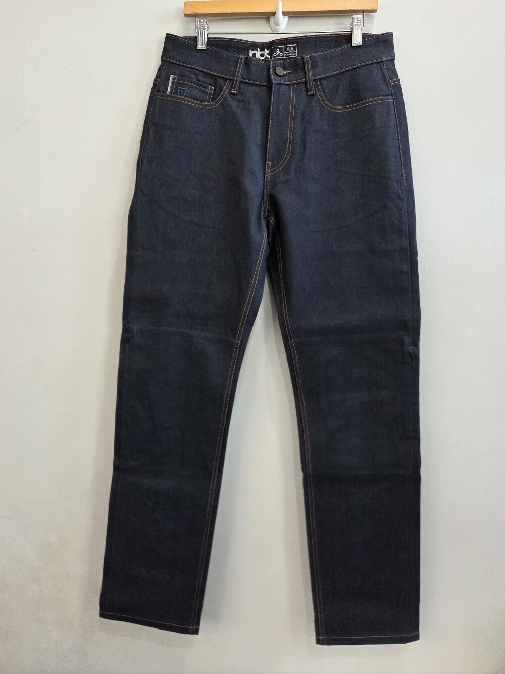 NBT Clothing AA Motorcycle Jeans TensileTough Blue Selvedge Denim Men's 34x34